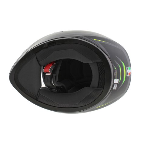 AGV K3 motorhelm Syth mat zwart fluo geel