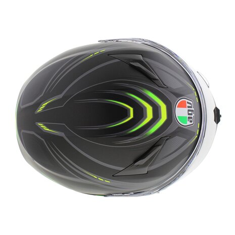 AGV K3 motorhelm Syth mat zwart fluo geel