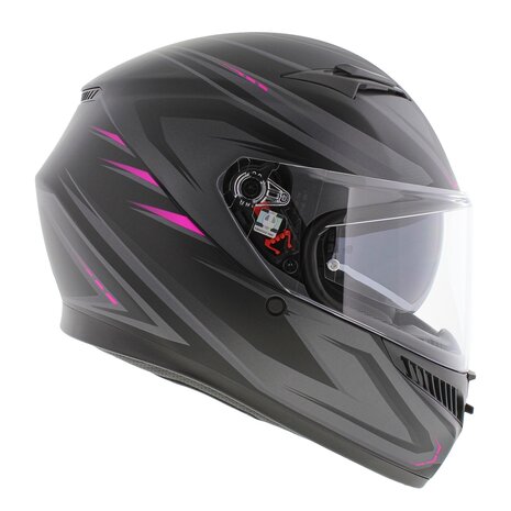 AGV K3 motorhelm Syth mat zwart roze