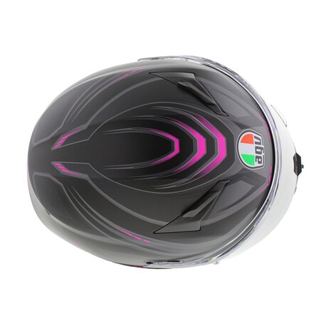 AGV K3 motorhelm Syth mat zwart roze