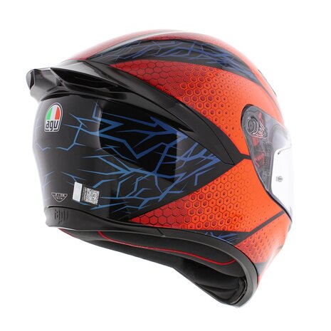 AGV K1 S Motorhelm Speedarmor glans oranje blauw