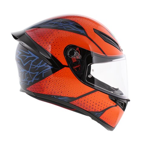 AGV K1 S Motorhelm Speedarmor glans oranje blauw