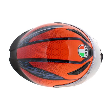 AGV K1 S Motorhelm Speedarmor glans oranje blauw