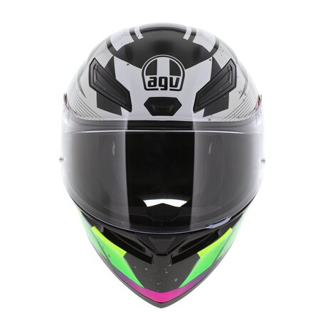 AGV K1 S Motorhelm Punkpulse glans zwart paars groen