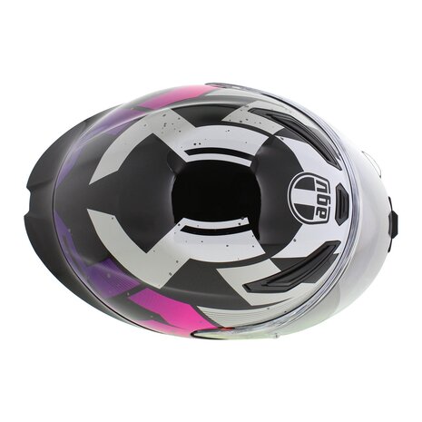 AGV K1 S Motorhelm Punkpulse glans zwart paars groen