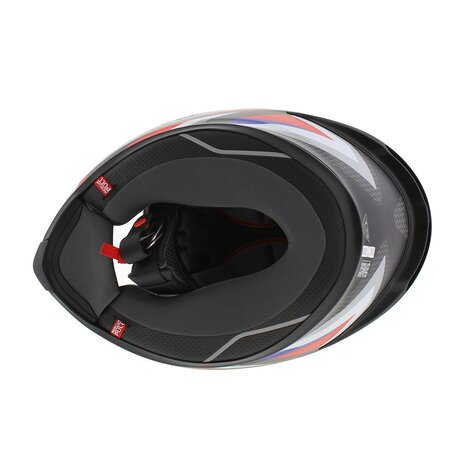 AGV K6 S Timewarp Motorhelm mat zwart rood blauw