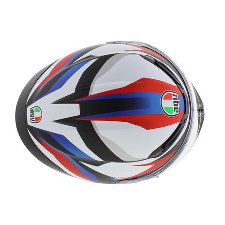 AGV K6 S Timewarp Motorhelm mat zwart rood blauw