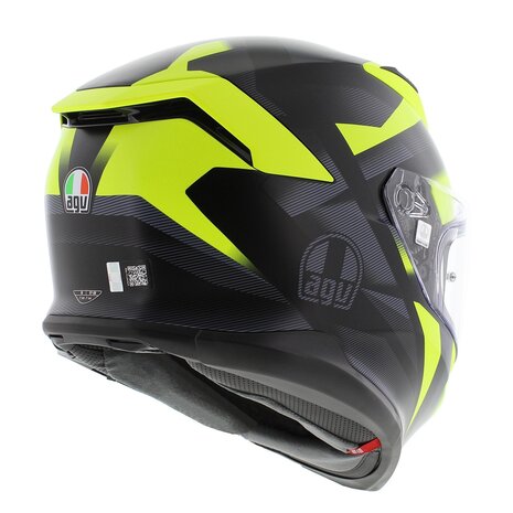 AGV K7 motorhelm Glimpse mat zwart fluo geel