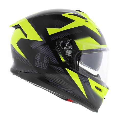 AGV K7 motorhelm Glimpse mat zwart fluo geel