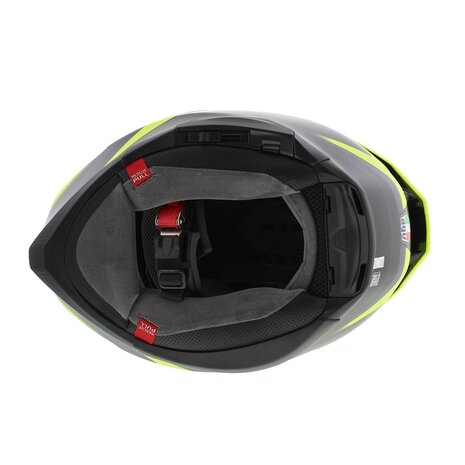 AGV K7 motorhelm Glimpse mat zwart fluo geel