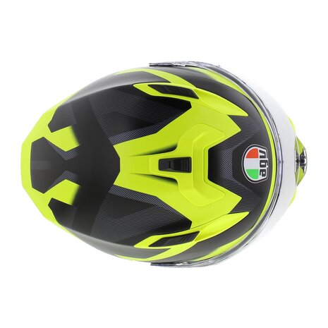 AGV K7 motorhelm Glimpse mat zwart fluo geel