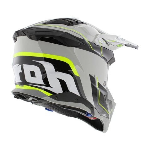 Airoh Helm Aviator 3 AMS&sup2; Leader glans grijs wit geel