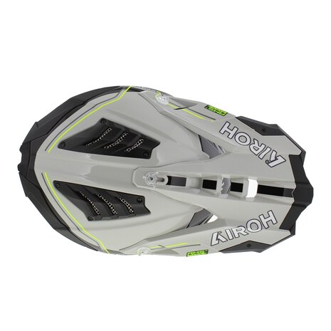 Airoh Helm Aviator 3 AMS&sup2; Leader glans grijs wit geel