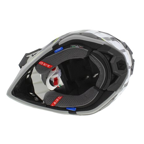 Airoh Helm Aviator 3 AMS&sup2; Leader glans grijs wit geel
