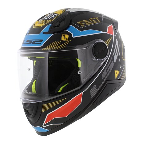 LS2 FF812 kinder integraal helm Zero mat grijs rood