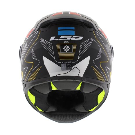 LS2 FF812 kinder integraal helm Zero mat grijs rood