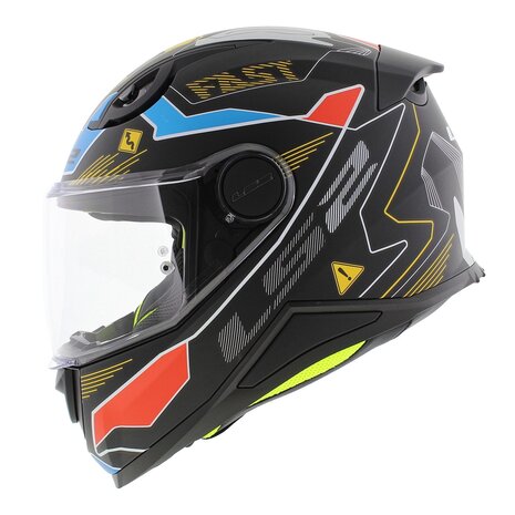 LS2 FF812 kinder integraal helm Zero mat grijs rood