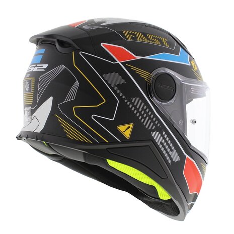 LS2 FF812 kinder integraal helm Zero mat grijs rood
