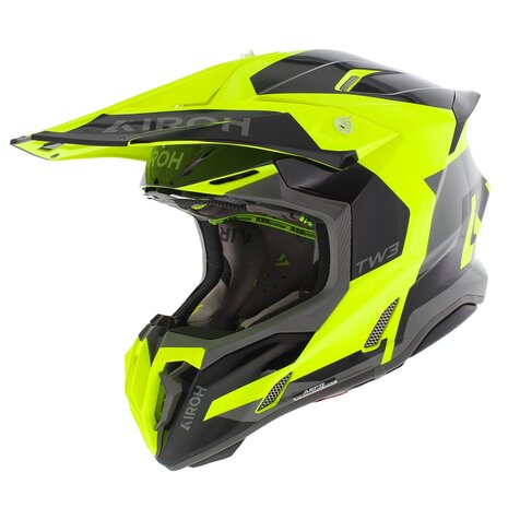 Airoh Twist 3.0 crosshelm Fancy glans zwart geel