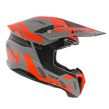Airoh Twist 3.0 crosshelm Dynasty zwart grijs oranje