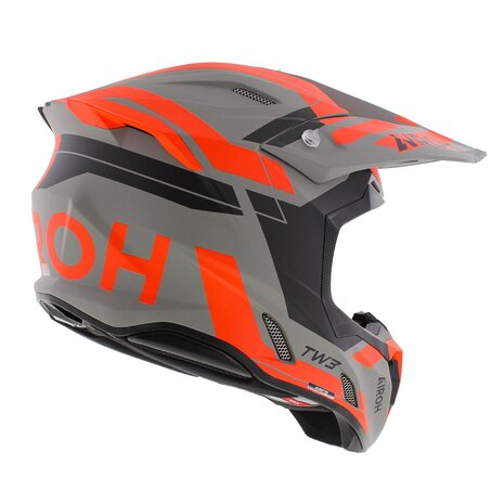 Airoh Twist 3.0 crosshelm Dynasty zwart grijs oranje
