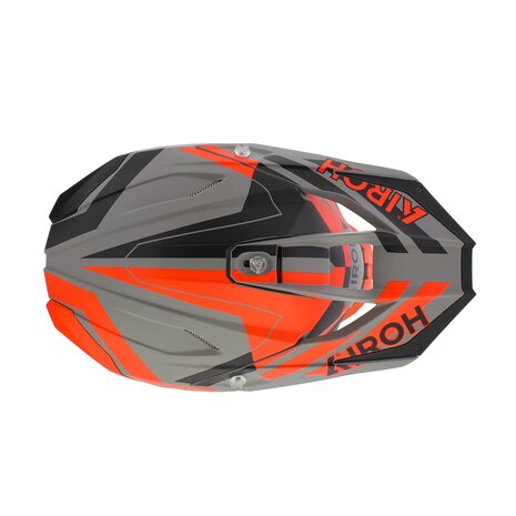 Airoh Twist 3.0 crosshelm Dynasty zwart grijs oranje
