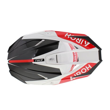 Airoh Twist 3.0 crosshelm Fancy glans zwart wit rood