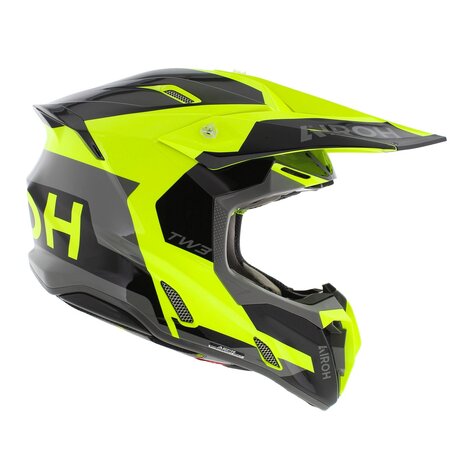 Airoh Twist 3.0 crosshelm Fancy glans zwart geel