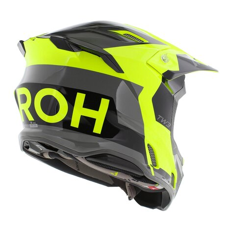 Airoh Twist 3.0 crosshelm Fancy glans zwart geel