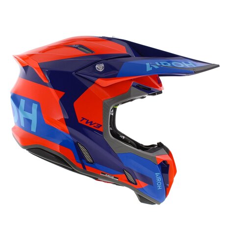 Airoh Twist 3.0 crosshelm Fancy glans oranje rood blauw