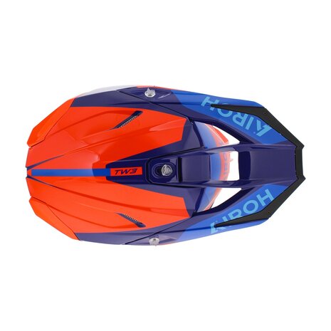 Airoh Twist 3.0 crosshelm Fancy glans oranje rood blauw