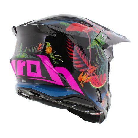 Airoh Twist 3.0 crosshelm Amazonia glans zwart blauw groen