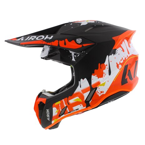 Airoh Twist 3.0 crosshelm Dirt mat zwart oranje rood