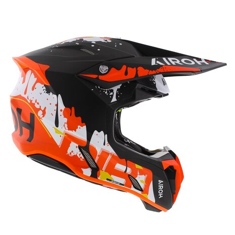 Airoh Twist 3.0 crosshelm Dirt mat zwart oranje rood