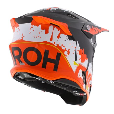 Airoh Twist 3.0 crosshelm Dirt mat zwart oranje rood