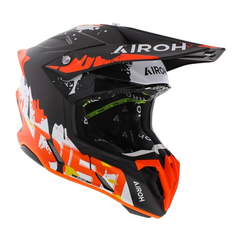 Airoh Twist 3.0 crosshelm Dirt mat zwart oranje rood