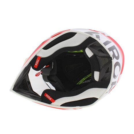 Airoh Aviator Ace 2 crosshelm Iron glans wit rood