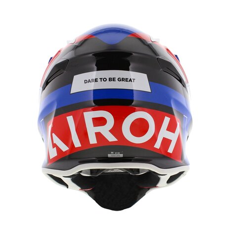 Airoh Aviator Ace 2 crosshelm Shield glans blauw wit rood