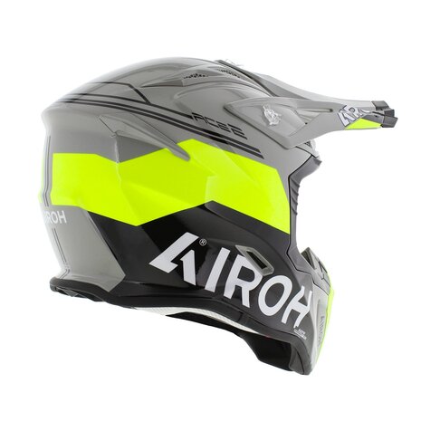 Airoh Aviator Ace 2 crosshelm Fury glans grijs geel zwart