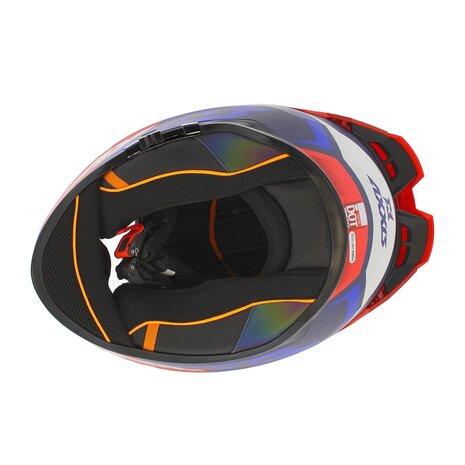 Axxis Hawk SV Evo Integraal helm Ixil C7 mat blauw rood - Maat XS
