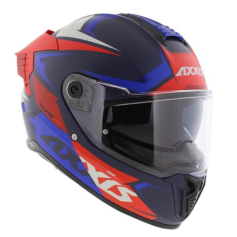 Axxis Hawk SV Evo Integraal helm Ixil C7 mat blauw rood - Maat XS