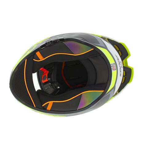 Axxis Hawk SV Evo Integraal helm Ixil mat zwart fluor geel