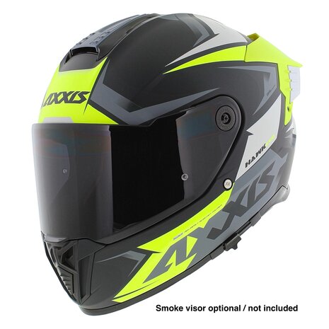 Axxis Hawk SV Evo Integraal helm Ixil mat zwart fluor geel