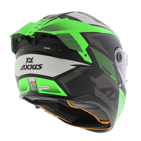 Axxis Hawk SV Evo Integraal helm Ixil mat zwart groen
