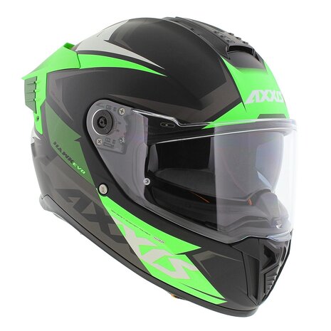 Axxis Hawk SV Evo Integraal helm Ixil mat zwart groen