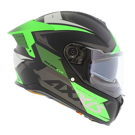 Axxis Hawk SV Evo Integraal helm Ixil mat zwart groen