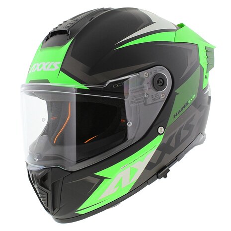 Axxis Hawk SV Evo Integraal helm Ixil mat zwart groen