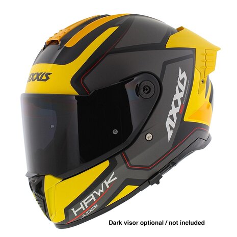 Axxis Hawk SV Evo Integraal helm Judge B13 mat geel zwart titanium