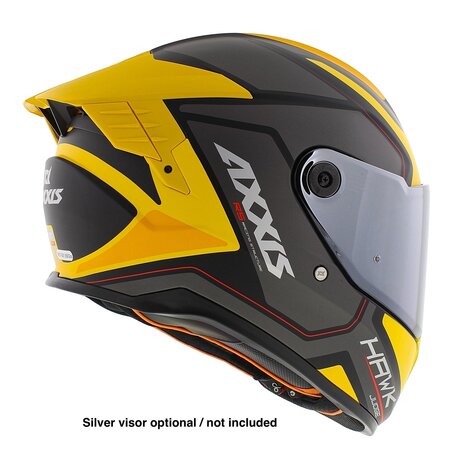 Axxis Hawk SV Evo Integraal helm Judge B13 mat geel zwart titanium