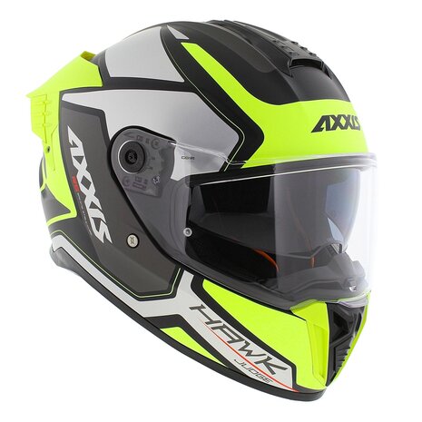 Axxis Hawk SV Evo Integraal helm Judge B3 mat geel zilver zwart